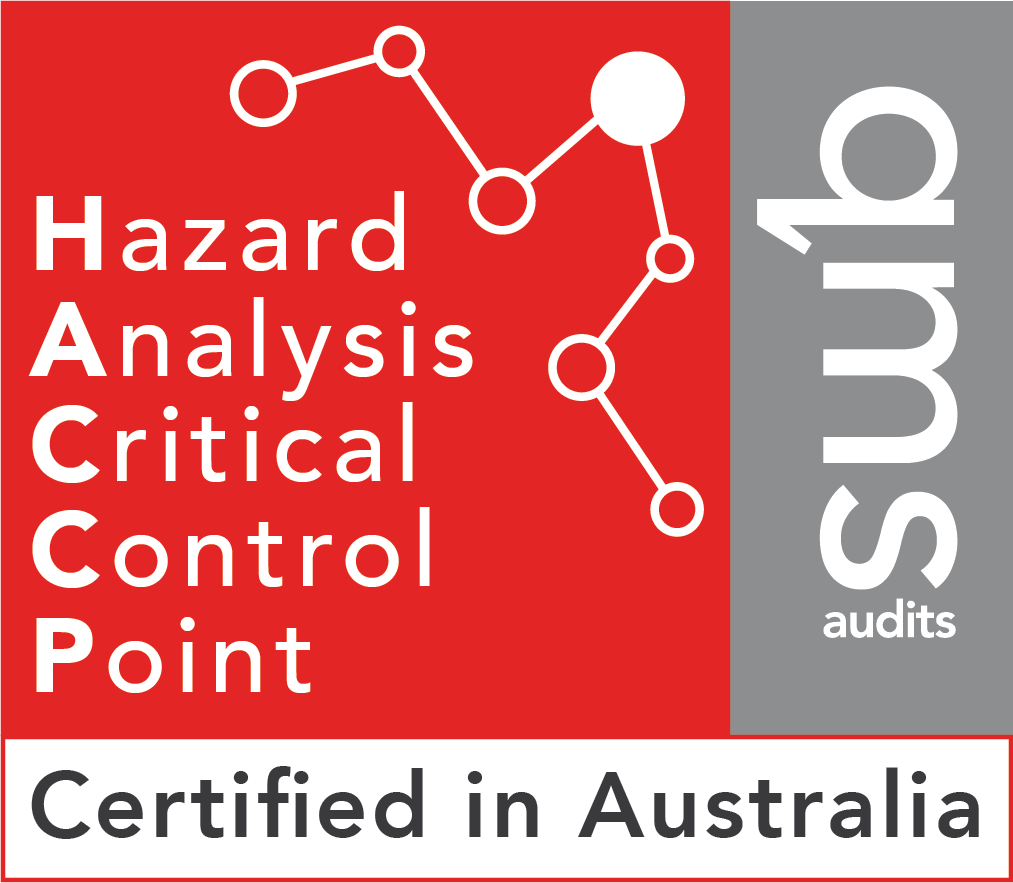HACCP Certified in Australia certification badge