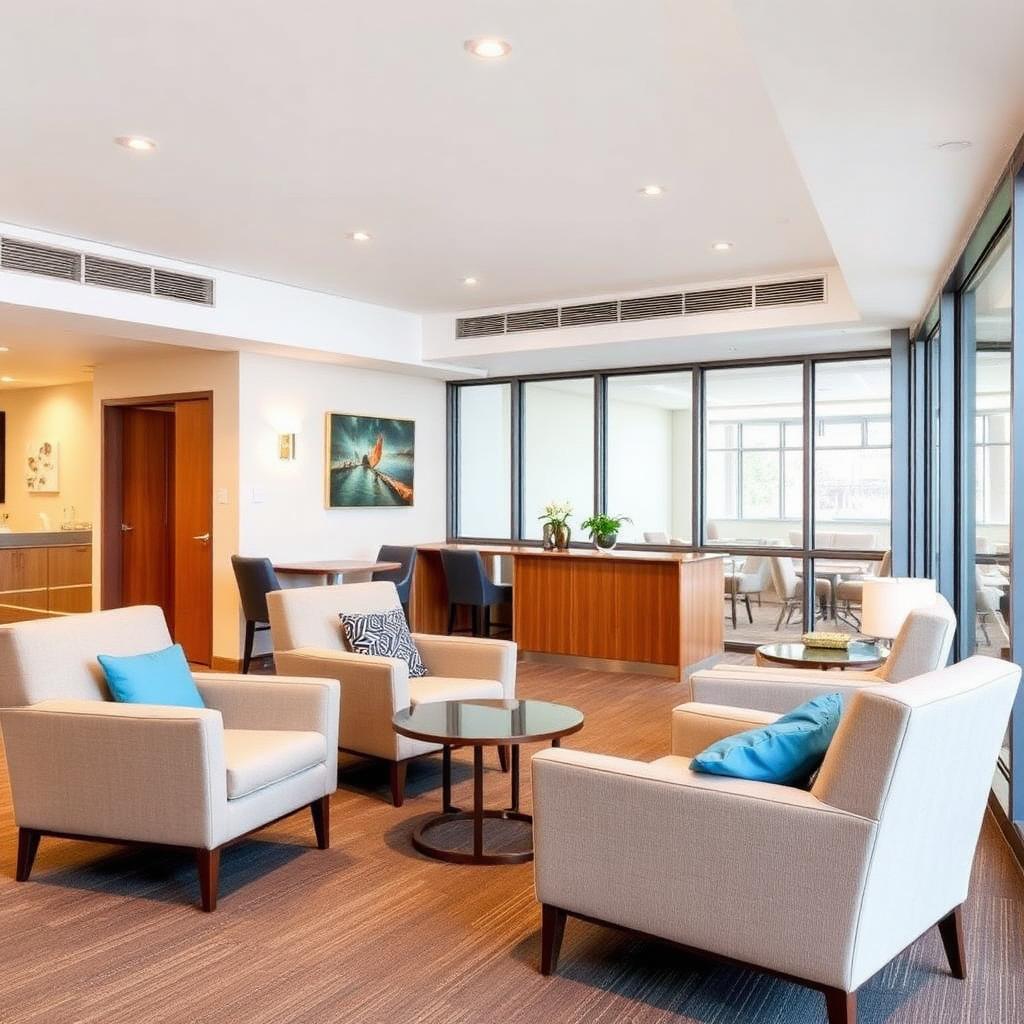 Aged care lounge area — resident-safe pest control servicing across the Sutherland Shire