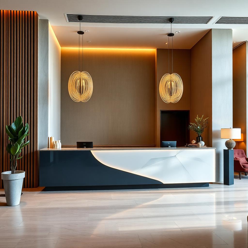 Modern hotel reception and lobby — discreet hotel pest control servicing across the Sutherland Shire